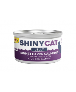 Konservēta barība kaķiem - Gimborn SHINYCAT JELLY TUNA WITH SAL