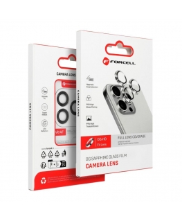 Forcell Premium fotoaparato objektyvo grūdintas stiklas - skirtas iPhone 13 / 13 Mini mėlynas