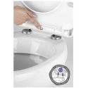 Toilet seat POLAR with soft close, thermoplastic, floral pattern, WENKO Toilet seat POLAR with soft close, thermoplastic, floral pattern, WENKO