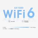 TP-Link Deco X10 Kaks sagedusala (2,4 GHz / 5 GHz) Wi-Fi 6 (802.11ax) Valge 2 Sisemodem