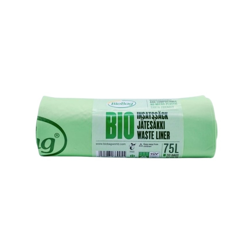 BioBag Kompostējami Atkritumu Maisi 75L 65x90cm