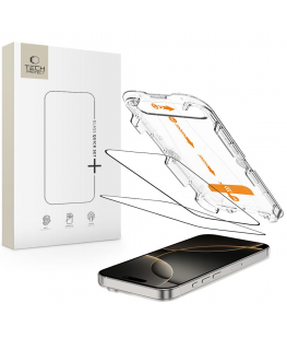 SZKŁO HARTOWANE TECH-PROTECT QUICK SET+ 2-PACK IPHONE 16 PRO BLA