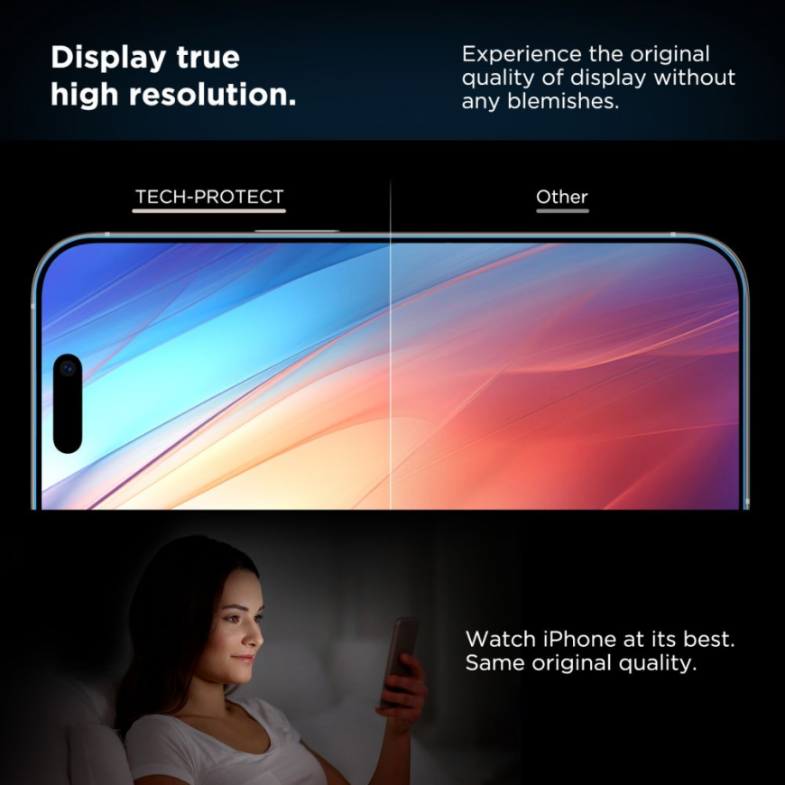 SZKŁO HARTOWANE TECH-PROTECT QUICK SET+ 2-PACK IPHONE 16 PRO BLA – 4