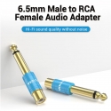 Vention VDD-C03 kaapelin sukupuolenvaihtaja 6.5mm RCA Sininen Vention VDD-C03 kaapelin sukupuolenvaihtaja 6.5mm RCA Sininen