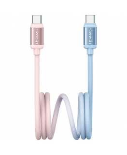 Cable USAMS Bicolor Series SJ756 PD 60W USB-C|USB-C 1.2m blue a