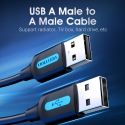 Vention COJBG USB kabelis USB 2.0 1,5 m USB A Melns Vention COJBG USB kabelis USB 2.0 1,5 m USB A Melns