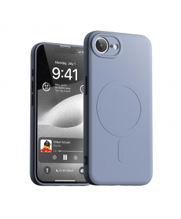 Etui Mercury Semi-Silicone MagSafe do iPhone 16e liliowy fio