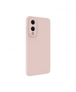 Samsung Galaxy S25 Edge Premium Magnetic Soft Touch Silicone Case in Pink Sand