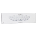White Shark KP-012 Cumulus Cloudy klaviatūros riešo atrama, balta White Shark KP-012 Cumulus Cloudy klaviatūros riešo atrama, balta