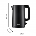 Tefal Thermo Protect KO1408E0 electric kettle 1.5 L 1500 W Black