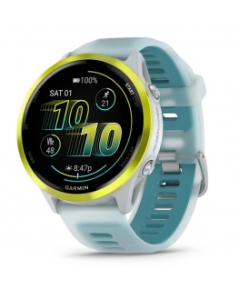 Garmin Forerunner 570 3,56 cm (1.4") AMOLED 47 mm Digitāls 454 x 454 pikseļi Skārienjūtīgais ekrāns Balts, Dzeltens Wi-Fi GPS