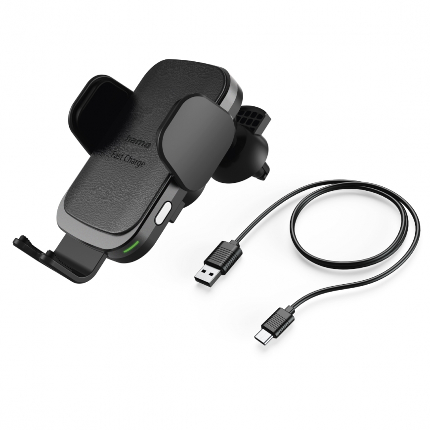 Hama FC10 Motion Smartphone Black, Metallic Cigar lighter Wireless charging Fast charging Auto – 2