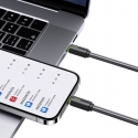 USAMS Kabel USB-C|Lightning 1m SJ732 czarny|black YU Series SJ73