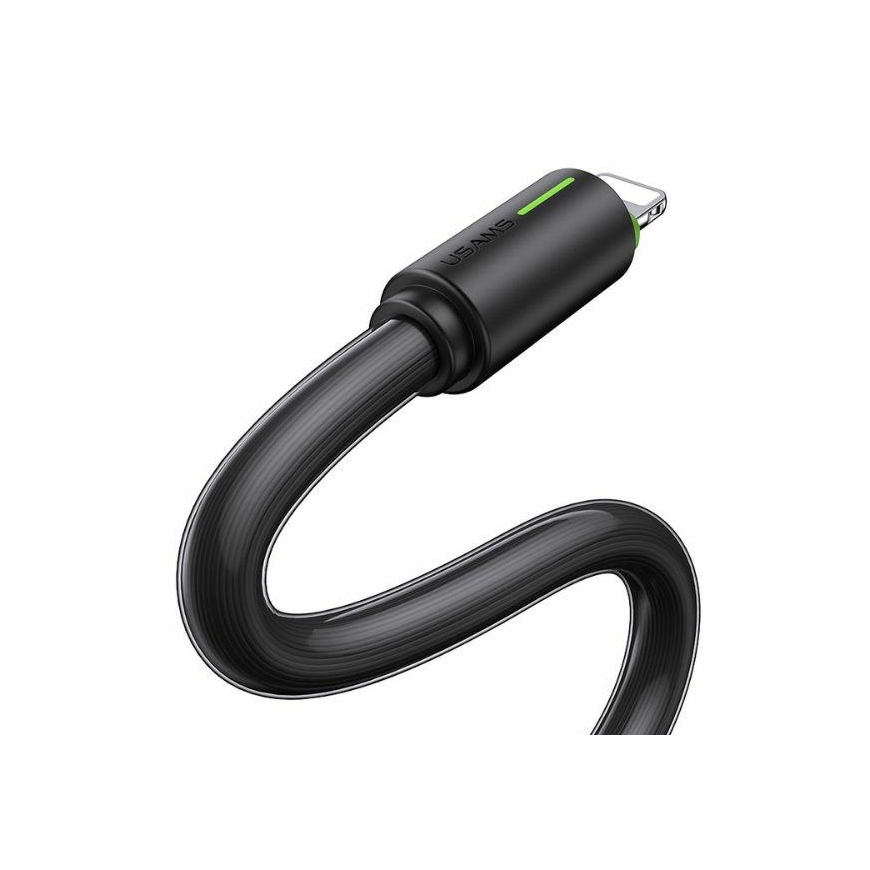 USAMS Kabel USB-C|Lightning 1m SJ732 czarny|black YU Series SJ73 – 4