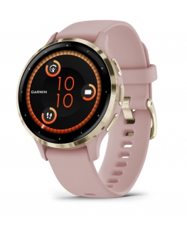Garmin Venu 3S 3,05 cm (1.2") AMOLED 41 mm Digitaalinen 390 x 390 pikseliä Kosketusnäyttö Kulta, Ruusu Wi-Fi GPS (satelliitti)
