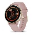 Garmin Venu 3S 3,05 cm (1.2") AMOLED 41 mm Digitaalne 390 x 390 pikslit Puutetundlik ekraan Kuld, Ro