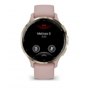 Garmin Venu 3S 3,05 cm (1.2") AMOLED 41 mm Цифровой 390 x 390 пикселей Сенсорный экран Золото, Розов Garmin Venu 3S 3,05 cm (1.2") AMOLED 41 mm Цифровой 390 x 390 пикселей Сенсорный экран Золото, Розов