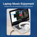 Vention USB External Sound Card Silvery Metal Type