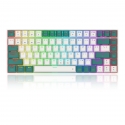 REDRAGON K678WG-RGB-PRO Singed näppäimistö USB + RF Wireless + Bluetooth Valkoinen REDRAGON K678WG-RGB-PRO Singed näppäimistö USB + RF Wireless + Bluetooth Valkoinen