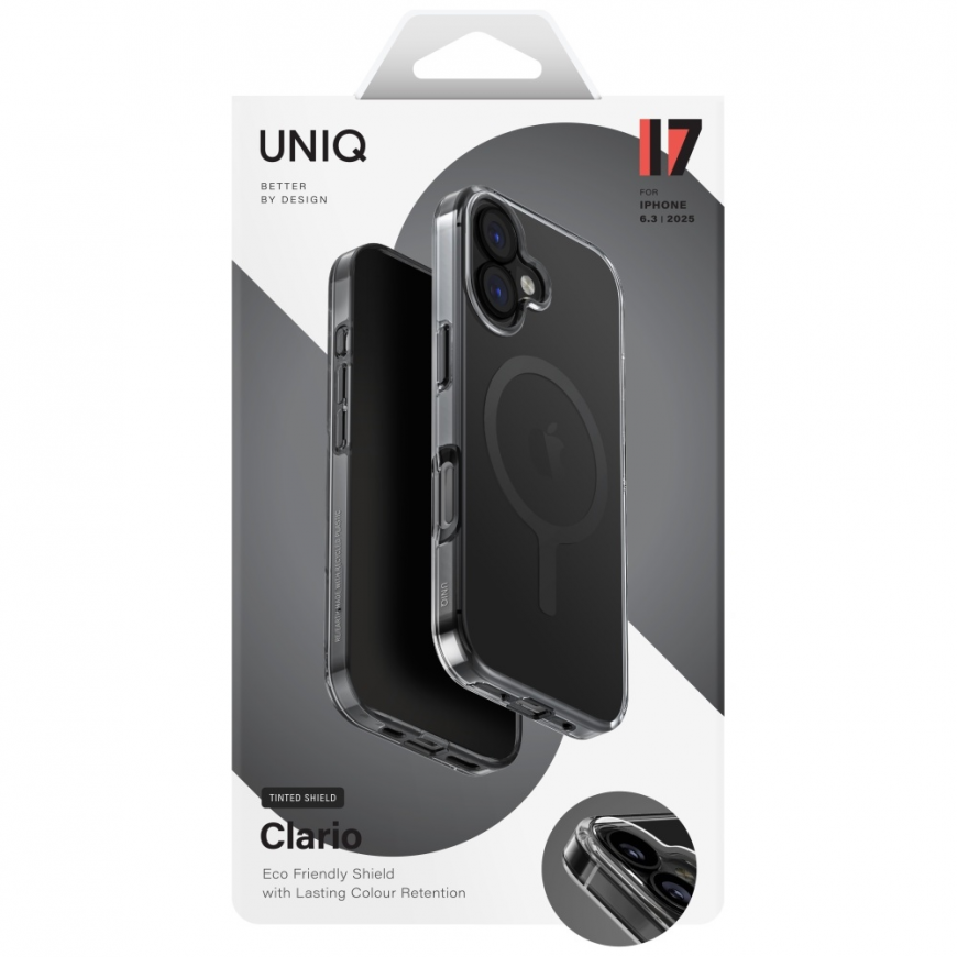 UNIQ Clario Case for iPhone 17 Magclick Charging Black – 5