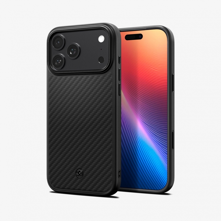 Spigen Enzo Aramid T (MagFit) mobiliojo telefono dėklas 17,5 cm (6.9") Juoda – 2