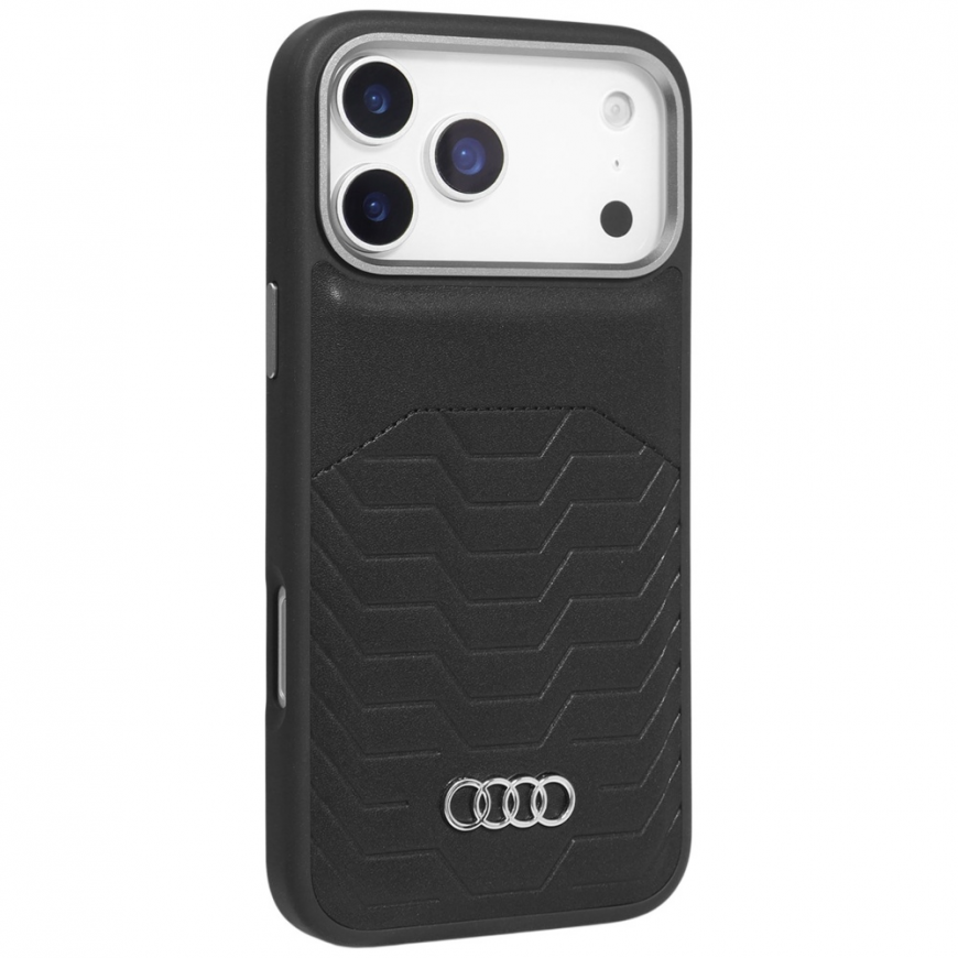 Case Audi GT Synthetic Leather MagSafe for iPhone 17 Pro Max bla – 2