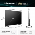Hisense 65A6Q teler 165,1 cm (65") 4K Ultra HD Nutiteleri funktsioon WiFi Must 330 cd/m²