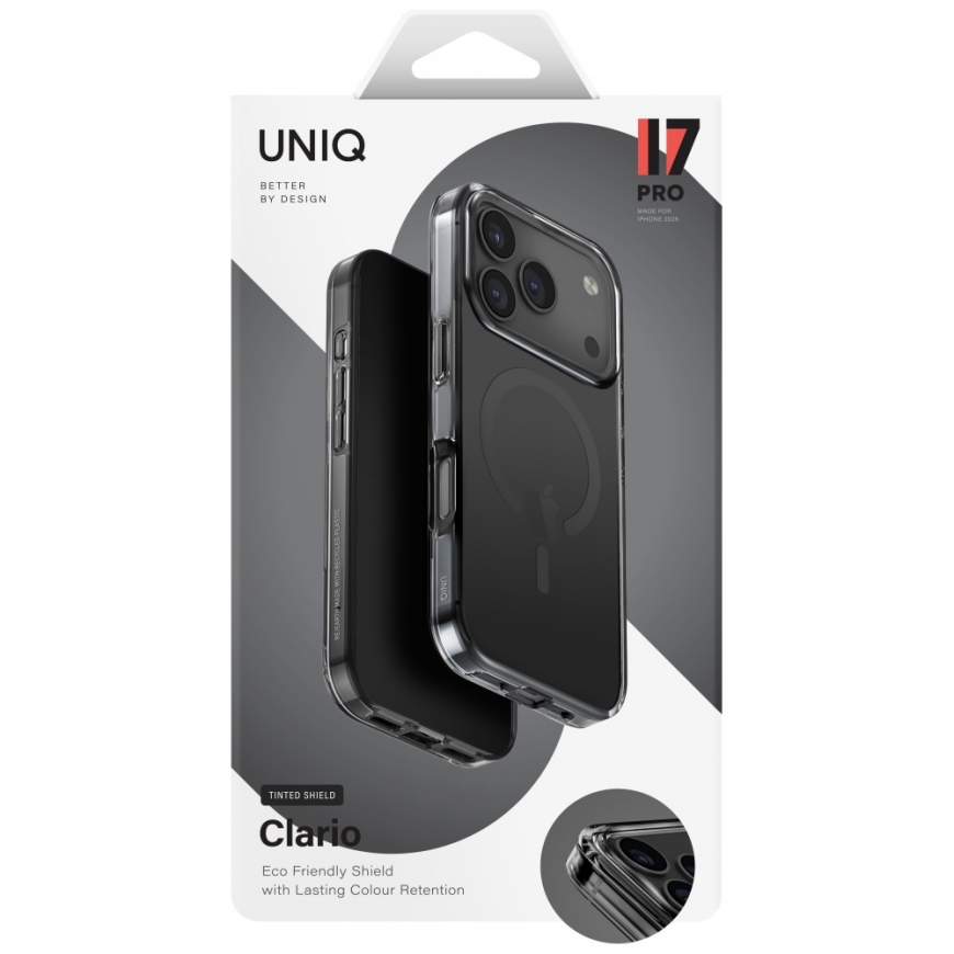 UNIQ Clario Case for iPhone 17 Pro Magclick Charging Black – 5