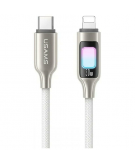 Kabel USAMS TC Series SJ749 30W USB-C do Lightning 1,2 m tytanow