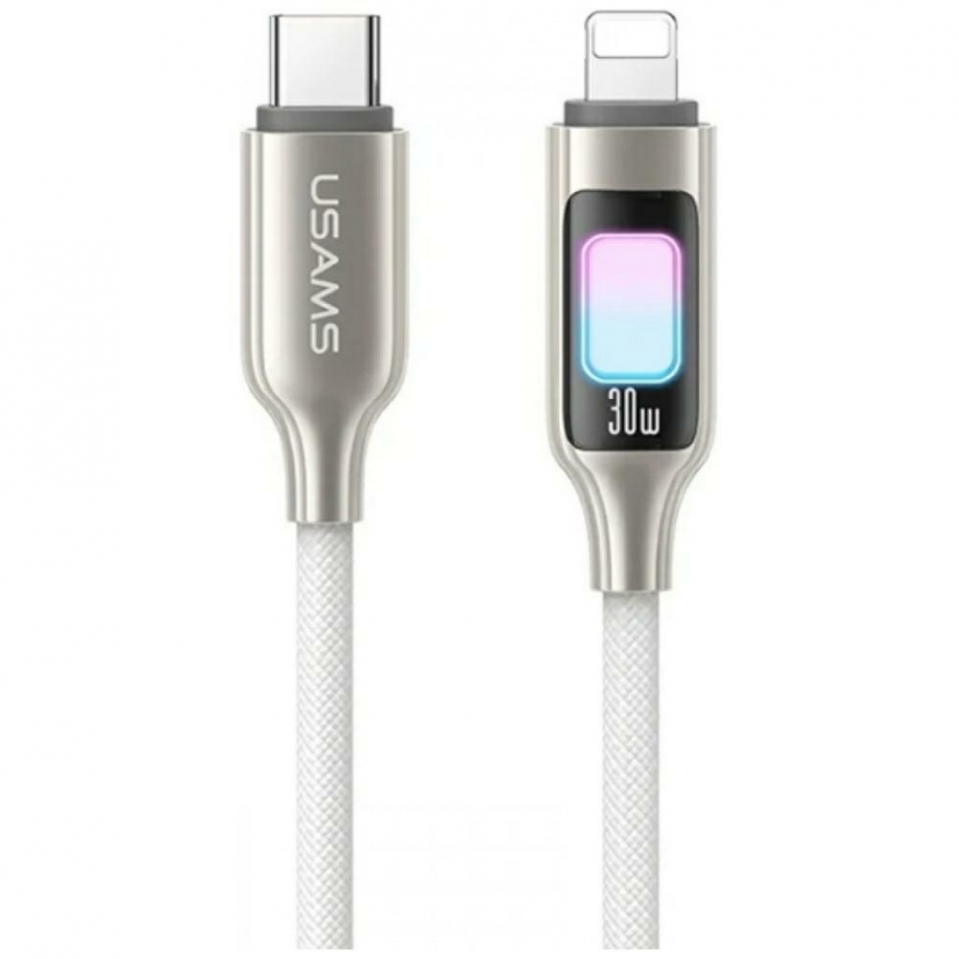 Kabel USAMS TC Series SJ749 30W USB-C do Lightning 1,2 m tytanow