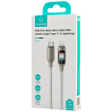 Kabel USAMS TC Series SJ749 30W USB-C do Lightning 1,2 m tytanow Kabel USAMS TC Series SJ749 30W USB-C do Lightning 1,2 m tytanow