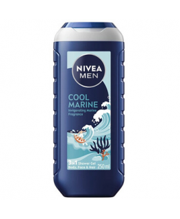 Men Cool Marine 3 in 1 Shower Gel - Sprchový gel na pokožku a vl