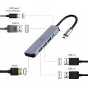 Gembird A-CM-COMBO5-03 knyginių kompiuterių dokas / jungčių replikatorius Vielinis USB 3.2 Gen 1 (3. Gembird A-CM-COMBO5-03 knyginių kompiuterių dokas / jungčių replikatorius Vielinis USB 3.2 Gen 1 (3.