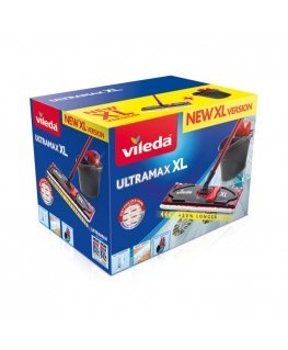Vileda Ultramax XL Box beržamā suka Sauss/slapjš Mikrošķiedras Melns, Sarkans