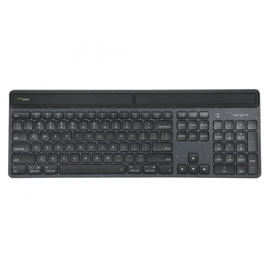 Targus Sustainable Energy Harvesting EcoSmart klaviatūra Universalus „Bluetooth“ QWERTY Šiaurės šali