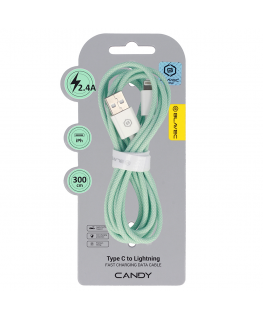 Blavec Cable Candy braided - USB to Lightning - 2,4A 3 metres Ap
