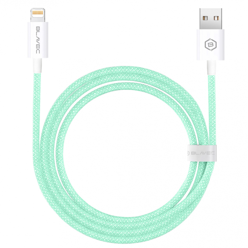 Blavec Cable Candy braided - USB to Lightning - 2,4A 3 metres Ap – 2