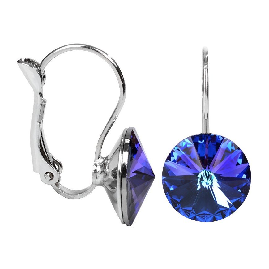 Levien Beautiful Rivoli Heliotrope Earrings