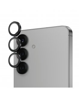PanzerGlass ® Hoops® Camera Lens Protector Black Samsung Galaxy S25 Caurspīdīgs ekrāna aizsargs 1 pcs