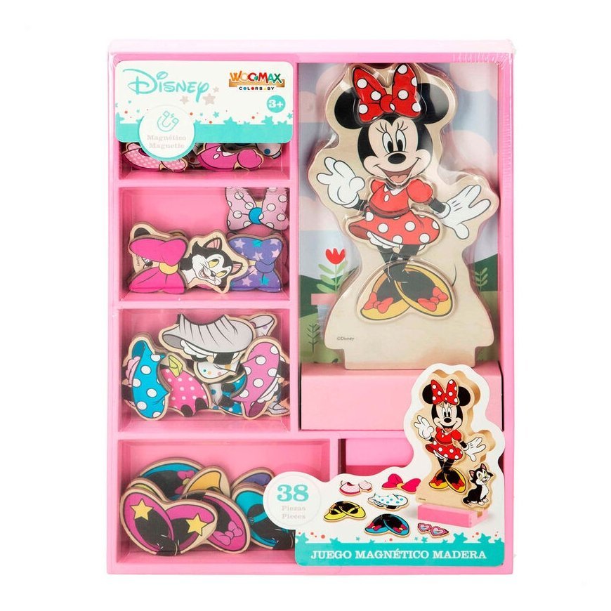 Woomax Disney Minnie puidust magnetiline riietekomplekt