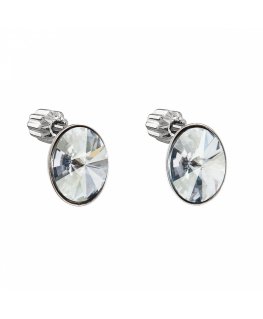Evolution Group hopeiset korvakorut Swarovski-kristalleilla 31274.5 Sininen Shadow