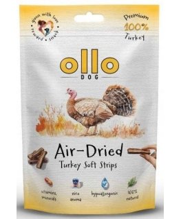 OLLO oroje džiovintos anties juostelės - šunų skanėstas - 80g