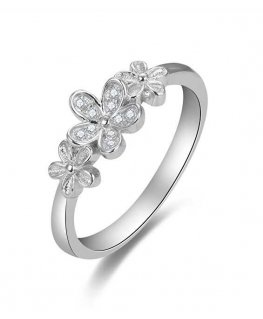 Beneto Charming Silver Ring with Zirconias AGG465