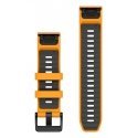 Garmin QuickFit Ремешок Графит, Оранжевый Силиконовый