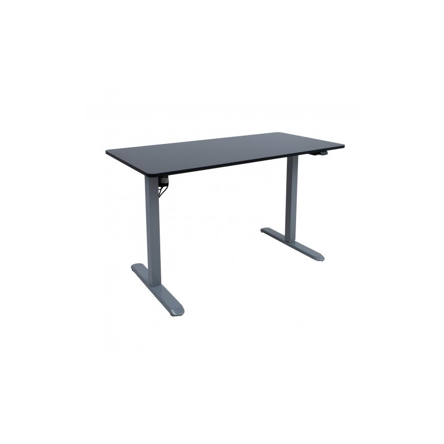 Home4You ERGO LIGHT Desk with 1 Motor 120x60xA73-118cm, Black/Silver Gray – 2