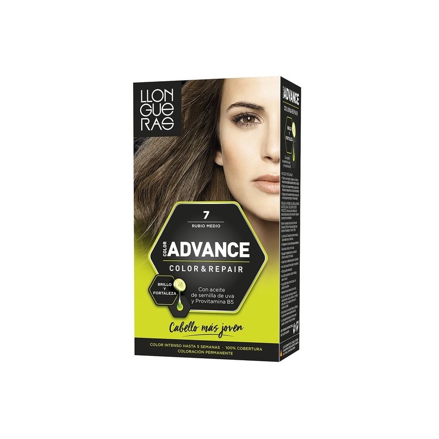 Llongueras Color Advance 7 - Средний блонд, 1 шт. – 2