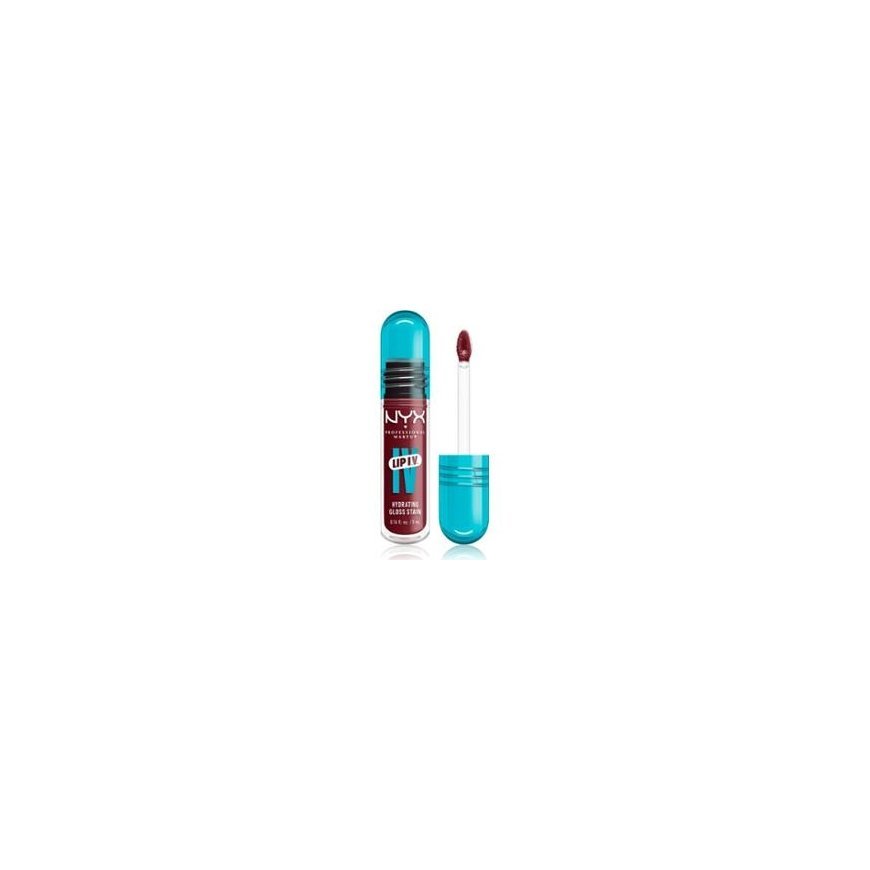 NYX Professional MakeUp Lip I.V. kosteuttava ja pigmentoiva huulikiilto 08 Drippin' In Rose 5ml – 2
