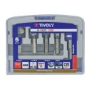 Tivoly Countersink Drill Set (4 pcs) + Magnetic Bit Holder. HSS, ØD8.3-16.5mm. 1/4" Hex Shank "Half-box" Tivoly Countersink Drill Set (4 pcs) + Magnetic Bit Holder. HSS, ØD8.3-16.5mm. 1/4" Hex Shank "Half-box"
