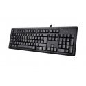 A4Tech KR-92 tastatūra Universāls USB QWERTY Angļu Melns A4Tech KR-92 tastatūra Universāls USB QWERTY Angļu Melns