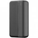 Oem Borofone Power Bank 20000mAh BJ80A Clever - 2xUSB + Type C - QC 3.0 22,5W + PD 20W, melns